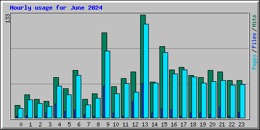 Hourly usage for June 2024